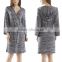 Hot Sale Sleeping Gown Cheap High Quality Jersey Bath Robe Sweater Knit Hooded Wrap Cotton Kimono Robe