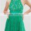 Lace Clothing OEM Square Neck Box-pleat Skirt Prom Dress Fashion Design Midi Prom Dress