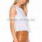 lace ruffle sleeve women summer crop top latest design sexy top