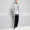 MGOO Men Custom Cotton Zip Up Coat Robbing Collar Tailored Jersey Bomber Jacket Grey Baseball Clothings
