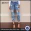 MGOO Popular Women Teaspoon Baggies Jeans Pants For Women In Cobain With Holes Tore Up Muslim Pants
