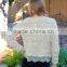 Ladies Beige Lace Silk Cardigan Sweater XYW2829