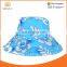 Women Cotton Floral Bucket Wide Brim Outdoor Beach Sun Hat Hawaiian Pattern