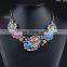 Fashion color small floral necklace accessories Popular Thin Clavicle Chain Necklace Pendant exaggerated Necklace