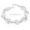 2017 Flower Bracelet Jewelry Silver Plated Simple Style Femme Bracelet Wholesale