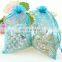 silk screen printed logo organza bags
