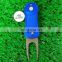 2017 in stock automatic golf divot tool & switch blade blank golf pitch fork