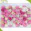 New design silk artificial wedding rose flower hanging panels wall