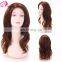 Hot Selling Good Feedback No Shend Tangle Free brawn Color Natural Wave 100% Human Hair Virgin Brazilian Lace front Wig
