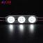 Adled Light 2835 IP67 high lumen 3 chip led module lens for 3d advertising boards