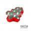 Short plush fabric dog toy pet interactive dog squeak toy