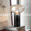 High Quality Modern Black Marble Bedside Table Lamp For Living Room