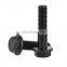 Black oxide grade 10.9 hexagon head flange bolt screw