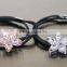 Brillant leaf with beads pearl elastic hair band de buena calidad y con mejor precio hoja diseno                        
                                                Quality Choice