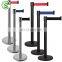 Wholesale retractable Belt Barrier Polished Stainless Steel Post crowd control stanchion stand for sale