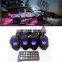 4 pods RGB Rock Lights kit app sync remote Control under car led light kit for utv atv off road 4x4