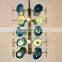 Natural Stone Bamboo Lamp Agate Slice Industrial Farmhouse Chandelier