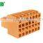 termin Block 3.50mm 300V 8A Double Levels Plug In Terminal Block Connector 2*2P - 24*2P