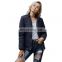 2021 European and American Amazon new solid color female autumn and winter wear warm cotton casual jacket on both sides