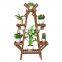 K&B cheap hot 2021 hot new design solid wood windmill flower pot rack