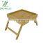 Adjustable Foldable Bamboo Laptop Desk Table Portable Breakfast Serving Bed Tray Folding Leg