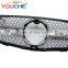 Diamond Radiator Style Front Grille Grill for Mercedes Benz GLC Class W253 X253 2016-2019