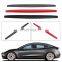 New Style Dashboard Panel Trim Stickers Carbon Fiber Frame Strip Cover Console Dust Proof For Tesla Model 3