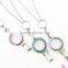 (LL008) Save 40%!! rose gold 316L stainless steel lanyard jewelry