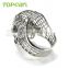 Topearl Jewelry Classic Stainless Steel Ring Hollow Skull Ring for Men Punk Style MER430