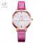 SHENGKE K8019 Ladies Quartz Wrist Watch New Design Price Fashion Leather Band Watch Water Resistant Luminous Watch For Women