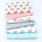 Cartoon Fox fabric Kindergarten baby cotton three-piece fabric Korean print children's arrow cotton twill fabric