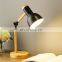Nordic Macaron Color Wooden Table Lamp Study Bedroom Children Indoor Reading Wooden LED Desk Lights