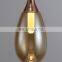 Nordic Luxury LED Chandelier For Cafe Bar Table Restaurant Water Drop Hanging Lamp Home Bedroom LED Glass Pendant Light