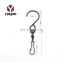 Smooth Spinning Dual Swivel Clips Hanging Hooks for Wind Chime Hangers 360 Degree Rotating Display S Hooks