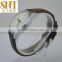 lady wrist watch causal leather strap alloy case quartz movt manufacturers OEM