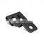 OEM Custom Accessories Sheet Metal Steel Black Powder Coated Connecting Furniture Hardware Brackets