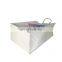 plain cheap wholesale take away recycled  white kraft paper stand up flat bottom bag for Shopping Use with handle