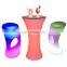 coffee shop table and chair flashing portable bar commercial furniture plastic color changing waterproof outdoor furniture