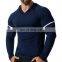 Long Sleeve Quick Dry Men's Gym Shirt Hooded Basketball Workout Running Sports Wear Pullover Hoodie Men's Gym Active Clothes