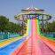 Large Water Park Equipment Children's Water Combination Slide Swimming Pool Fiberglass Rainbow Slide Water House Water Village