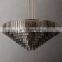 Modern Luxury Brass SIRENE Clear Glass Round Chandelier Hanging  Hotel Lobby Dining Room Villa Decorative Lighting Chandelier