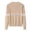Classic Inner Mongolia Women's Crew Neck Cashmere Pullover High Quality Knitwear for Winter Solid Pattern O-Neck Sweater