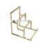 Polished Gold Wallet Display Stand, Metal Wallet Display Rack