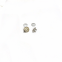 18MM rolled nickel color embossed disc-shaped magnetic button