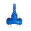DIN 3352 Hand Wheel Ductile Iron Double Socket Grooved End Gate Valve Used for PVC Pipes