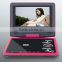 fashion small portable dvd player with tft lcd screen and long life battery