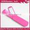 Pink color pocket mirror foldable comb