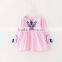 Plain Cotton Baby Dresses With Emboridery Floral