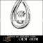 Factory Direct Sales Hotsale fashion 925 silver orgonite pendant necklace with stone