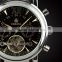Leather mens stainless steel mechanical watches automatic WM306